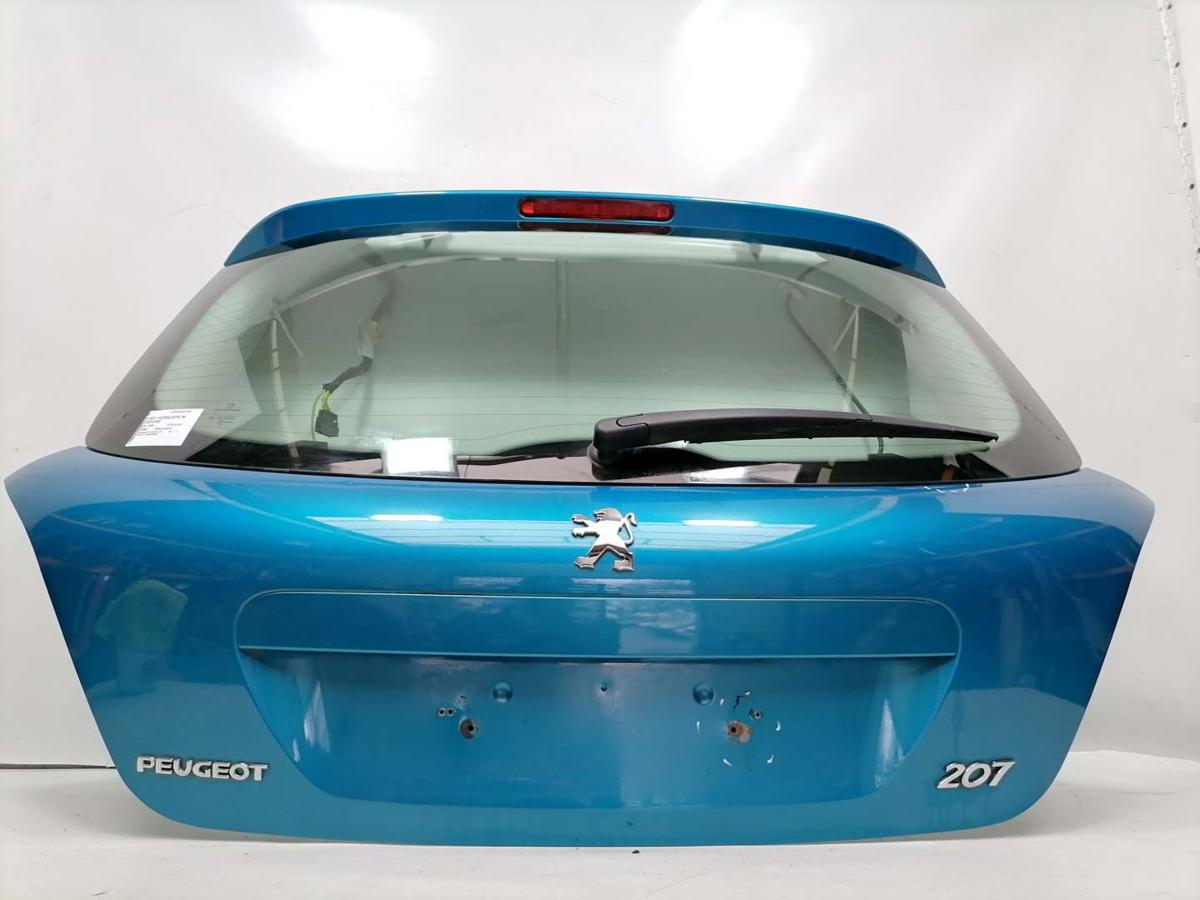 Peugeot 207 original Heckklappe mit Heckscheibe KMU Blaumetallic Flie&szlig;heck Bj.2008